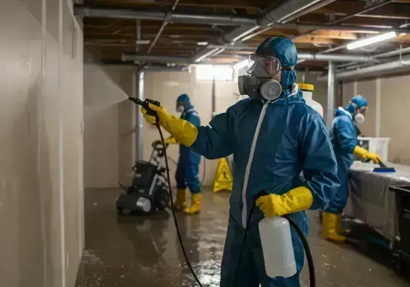 Basement Sanitization and Antimicrobial Treatment process in Fort Carson, CO